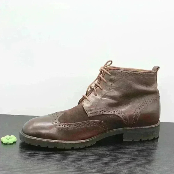 Florsheim Limited Men's Brown Leather Wingtip Boot - Picture 4 of 11